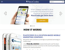 Tablet Screenshot of placecodes.com